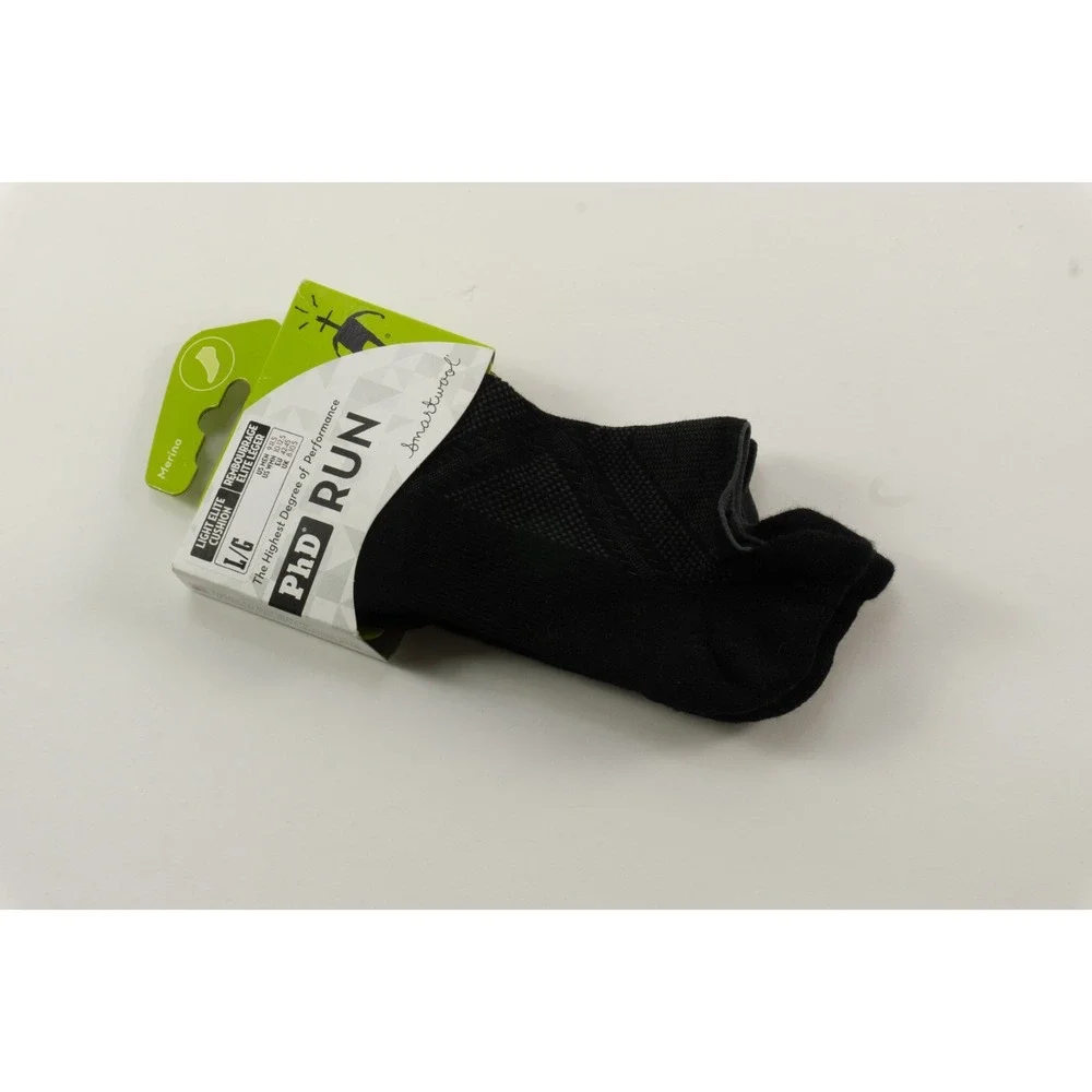 New Smartwool Unisex 1-Pair Gray PhD Run Light Elite Cushion Micro Socks Size L